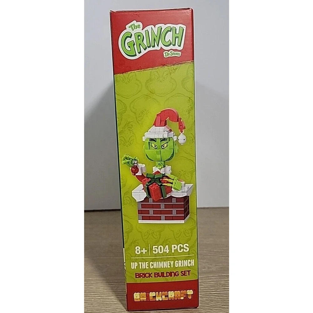 BrickCraft Up The Chimney Grinch 504pc Christmas Holiday‎ Brick Building Set NEW